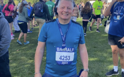 David is running the Paris Marathon for Battersea